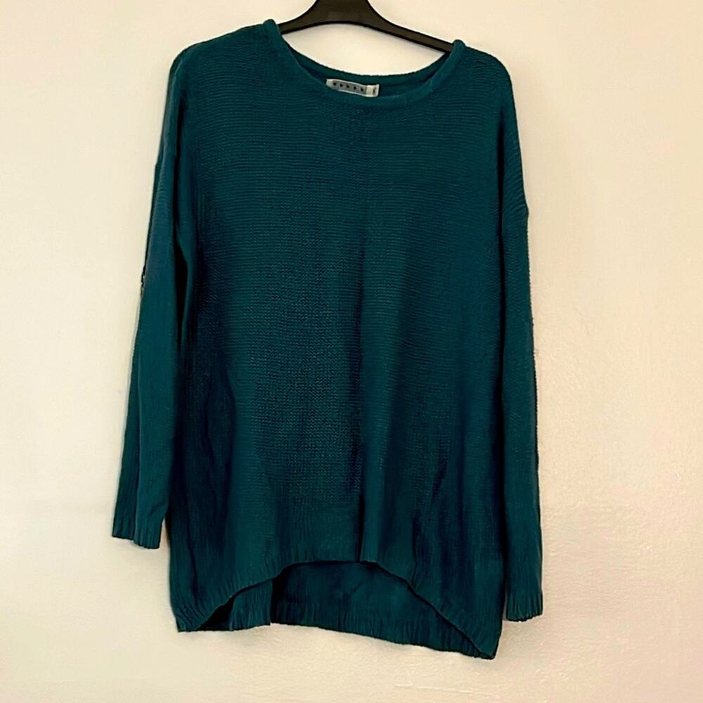 VTG Rehab knit sweater with sequin embellished elbows‎ sz M